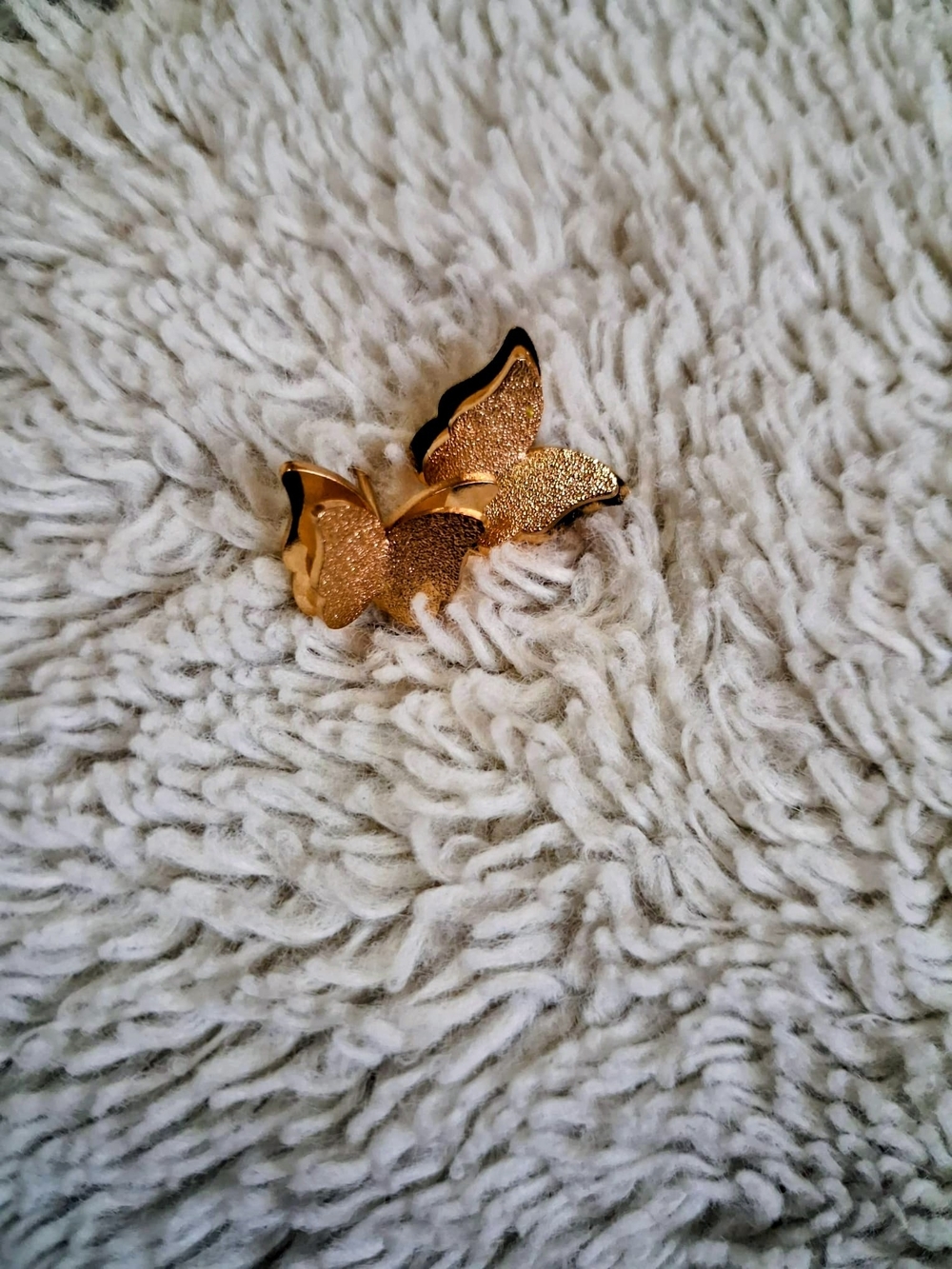 Gold Butterfly Stud Earrings - Women Accessories - Picture 2 of 2